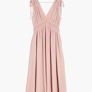 Sophia Smocked Midi Dress in Polka Dot- L (runs big)